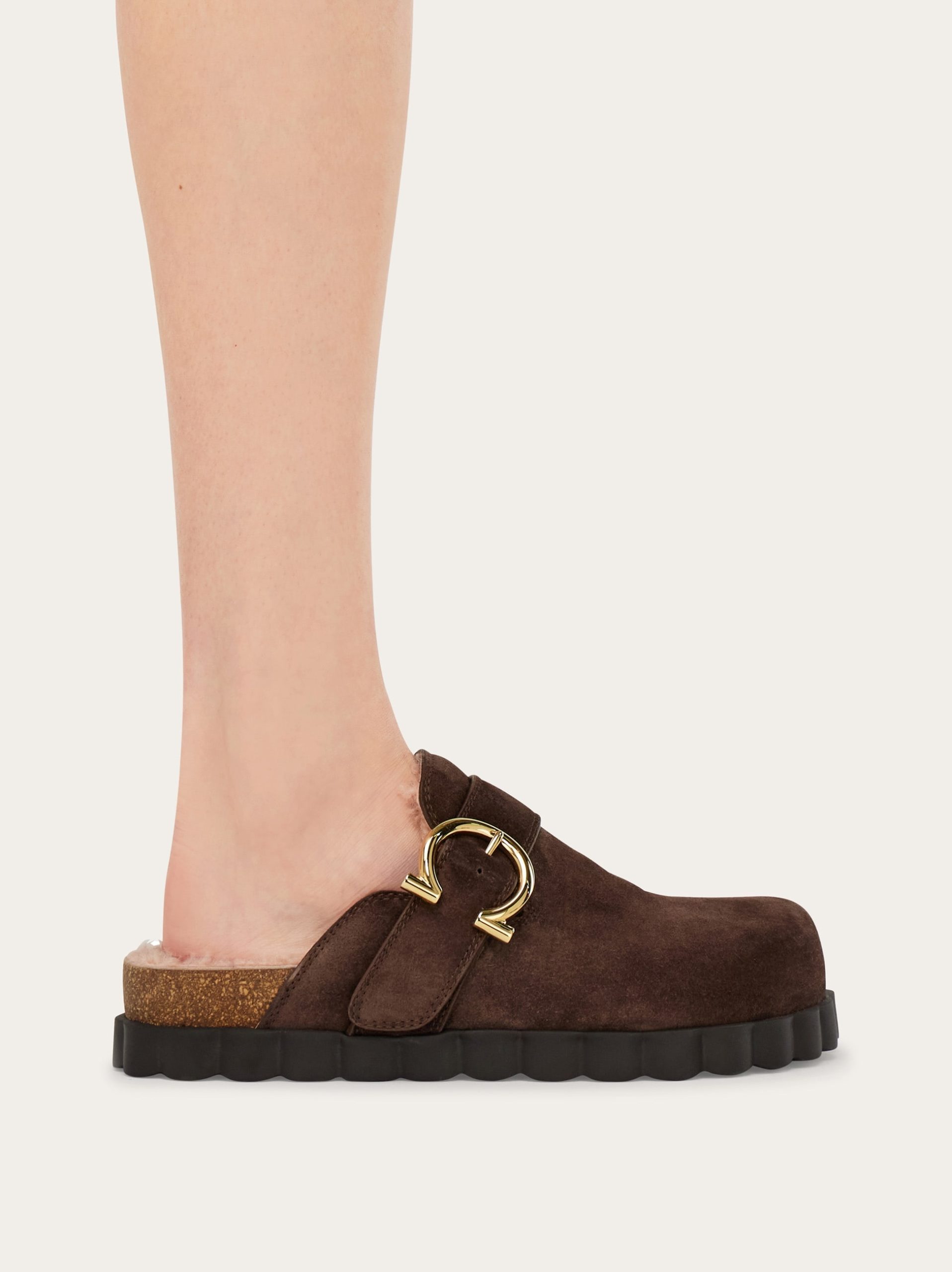 Ferragamo Gancini clog with rippled sole detail - Image 6